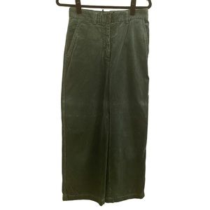 Green, Wide Wale Corduroy Trousers